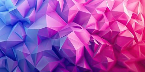 Fototapeta premium Abstract geometric pink and blue background.