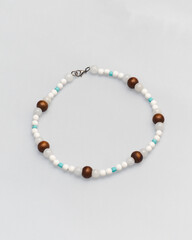 Colorful Beaded Necklace with Custom Letters