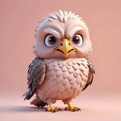 Obraz premium Angry Cartoon Bird.