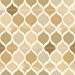 Elegant geometric tile pattern in warm beige tones.