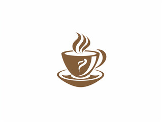 Fototapeta premium Eterna Roma Coffee House Logo Design on White Background