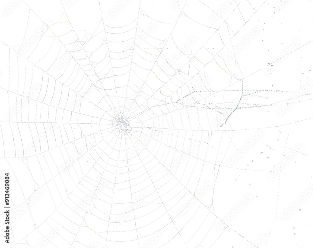 Wall mural spider web silhouette against black wall - halloween theme dark background