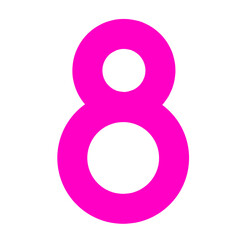 number 8, number isolated, pink number number eight, number eight,  eight,  8, number 8 sticker, number eight design, pink number  eight, number eight png