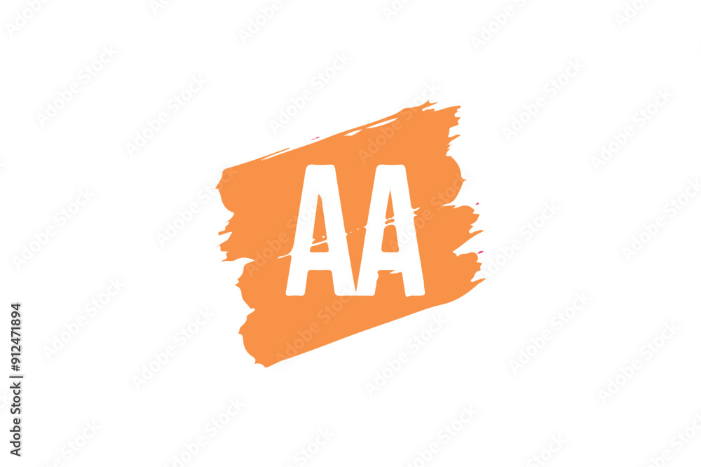 Fototapete aa letter logo design icon template elements colorful alphabet collection type characters logo type.