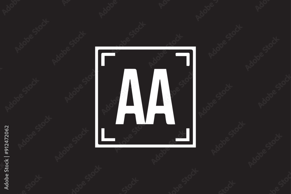 Fototapete aa letter logo design icon template elements colorful alphabet collection type characters logo type.