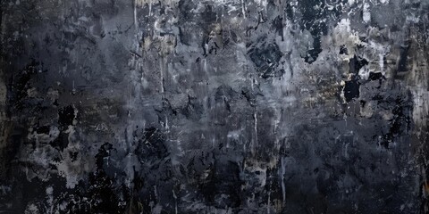 Obraz premium Dark, weathered, concrete wall texture.
