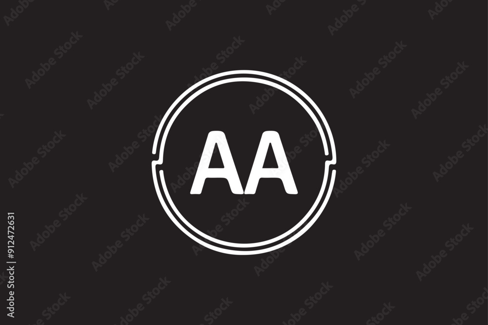 Fototapete aa letter logo design icon template elements colorful alphabet collection type characters logo type.