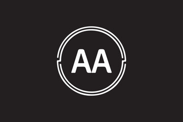 AA letter  logo design icon template elements colorful alphabet collection type characters logo type. 