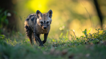 Fototapeta premium aardwolf an African native animal