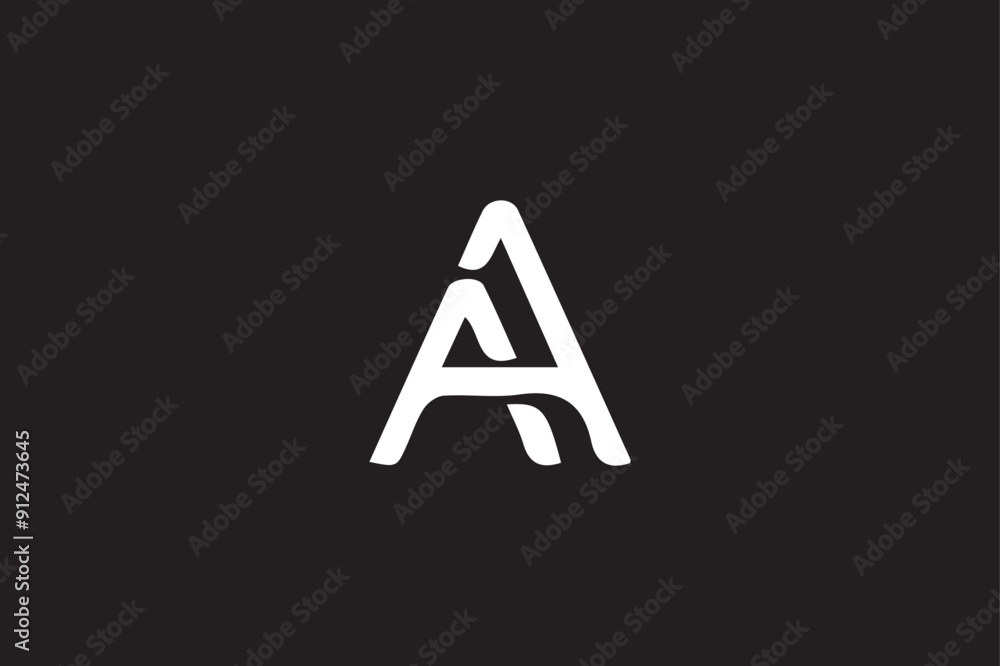 Fototapete aa letter logo design icon template elements colorful alphabet collection type characters logo type.