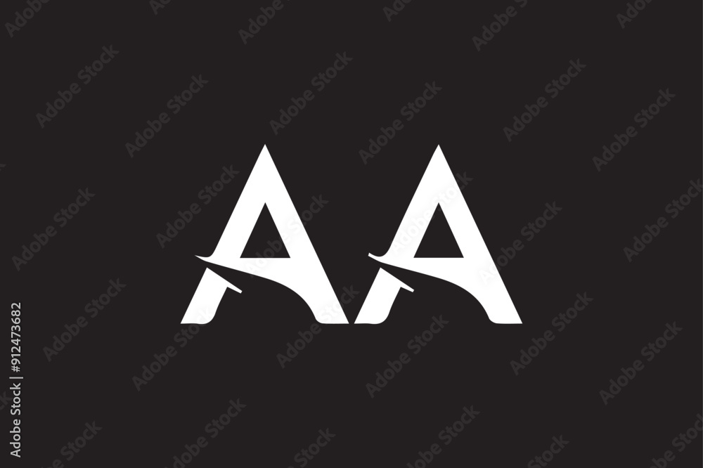 Fototapete aa letter logo design icon template elements colorful alphabet collection type characters logo type.