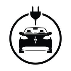 Electric Car Symbol EV Public Charging Station Sign 2