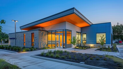 Modern Small Commercial Shop/Store Building at Dusk


Description:
Modern small commercial shop/store building with sleek design, vibrant lighting, and large glass windows at dusk.