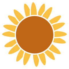 sunflower illustration cartoon 