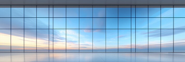 Fototapeta premium Skyscape seen from the window.