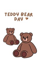 SImple Teddy Bear Day Template
