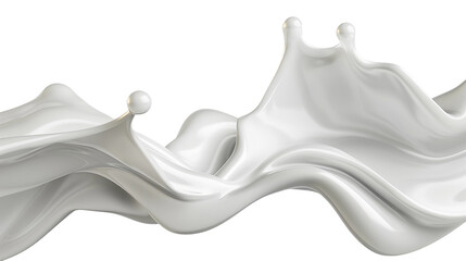 Abstract white liquid splash.
