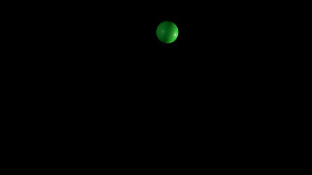 Bouncing Green Ball Experiment