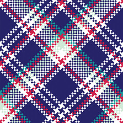 Tartan Plaid Pattern Seamless. Tartan Seamless Pattern. Template for Design Ornament. Seamless Fabric Texture. Vector Illustration