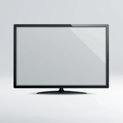 Fototapeta premium Modern Flat Screen Television with Blank Display