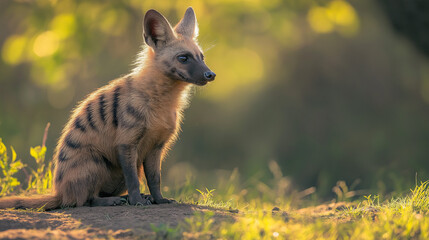 Obraz premium aardwolf an African native animal
