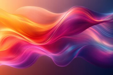 Fototapeta premium dynamic abstract header design vibrant multicolored lines flowing and intertwining against a gradient background conveying movement creativity and digital transformation