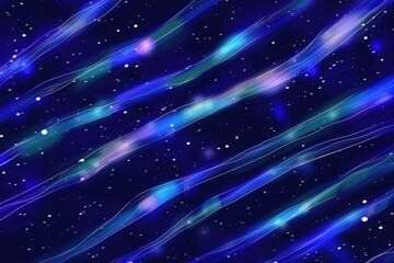 Obraz premium Abstract Digital Art Featuring Cosmic Waves in a Starry Night Sky