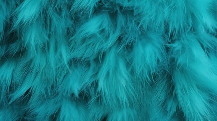 Obraz premium Teal Feathers Closeup