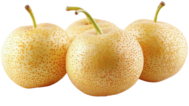 Chinese pear transparent, cut out