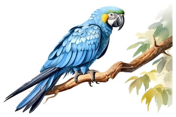 Obraz premium PNG Parrot animal bird blue.