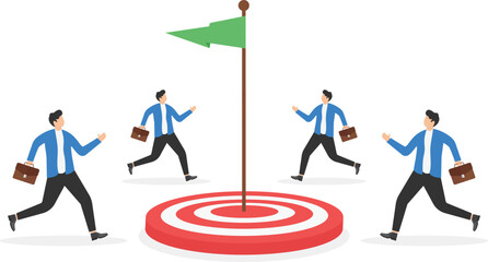 rivalry in business, a fight between two business people, a fight for the post,

