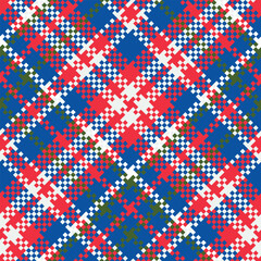 Scottish Tartan Plaid Seamless Pattern, Gingham Patterns. Traditional Scottish Woven Fabric. Lumberjack Shirt Flannel Textile. Pattern Tile Swatch Included.