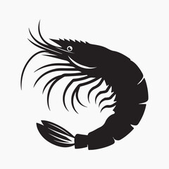 shrimp fish silhouette