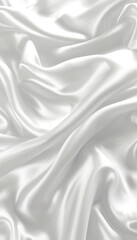 Obraz premium Abstract Background of Smooth Elegant White Silk or Satin Texture, Luxury Fabric Material
