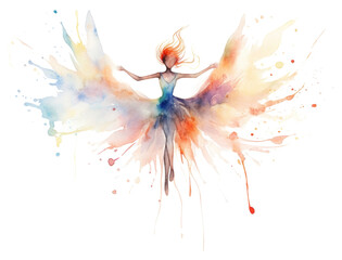 PNG Dancing fairy representation creativity.