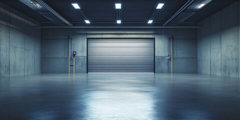 garage door opening to reveal a clean interior