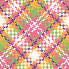 Scottish Tartan Plaid Seamless Pattern, Sweet Plaids Pattern Seamless. Seamless Tartan Illustration Vector Set for Scarf, Blanket, Other Modern Spring Summer Autumn Winter Holiday Fabric Print.