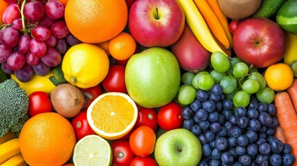 healthy and fresh fruits background