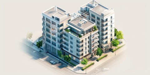 model of a modern building