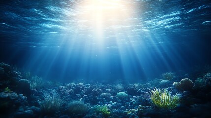 Fototapeta premium A mesmerizing underwater landscape