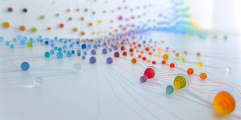 Business and office statistics, numbers and reports. Sales, profit, cost, capital etc. Data analysis, data science concept. Hand edited generative AI.
