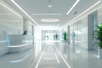 Interior of a modern hospital
