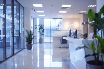 Interior of a empty modern business office