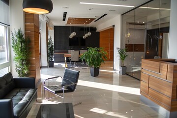 Fototapeta premium Interior of a empty modern business office