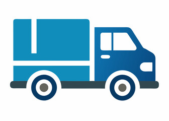 Simple Truck Icon - Vector Illustration