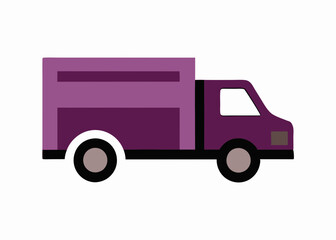 Simple Truck Icon - Vector Illustration