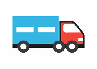 Simple Truck Icon - Vector Illustration