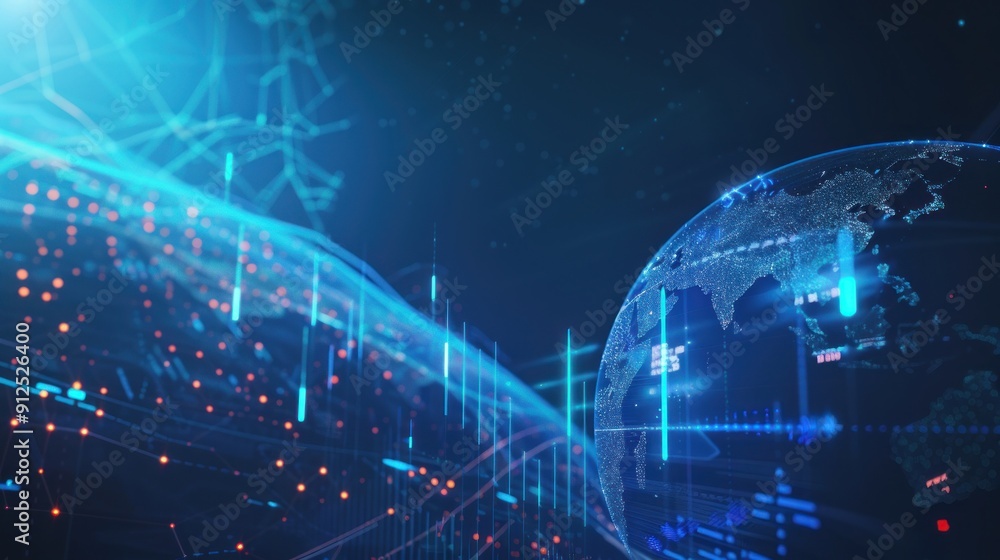 Poster global network and data visualization