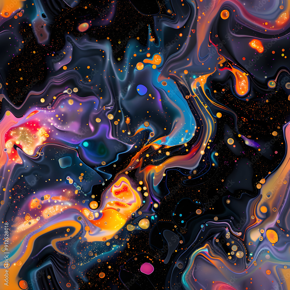Aufkleber colorful abstract background forming swirling pattern
