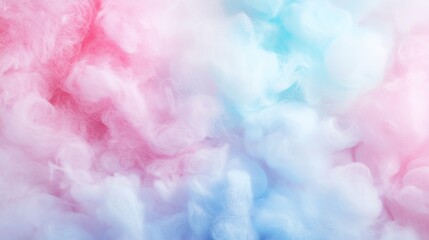 Fototapeta premium Colorful cotton candy in soft pastel color background